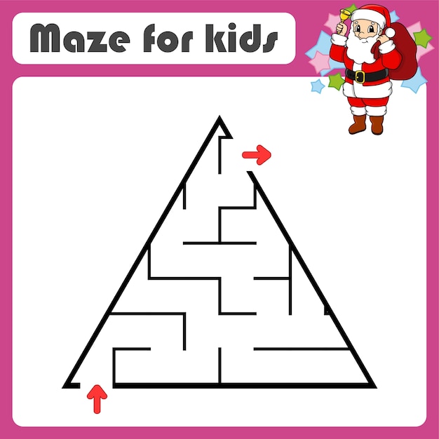 Abstract maze. Game for kids. Puzzle for children.