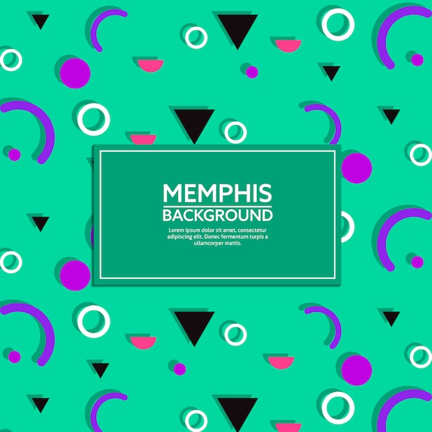 Abstract Memphis Style Background 