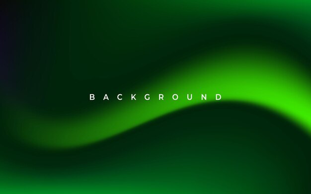 abstract mesh gradation green color background template with fluid style vector graphic