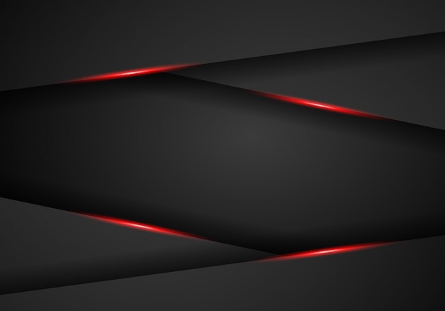 Abstract metallic red black frame layout background