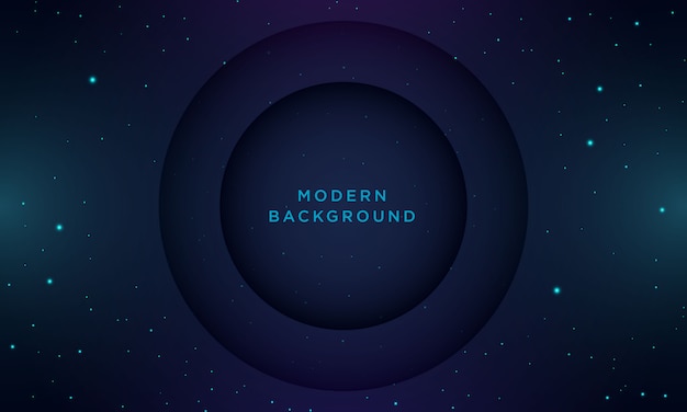 Abstract minimal dark blue background with texture and circle