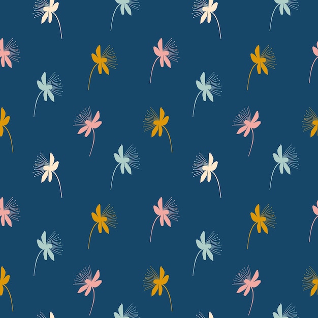 Abstract minimal floral pattern background