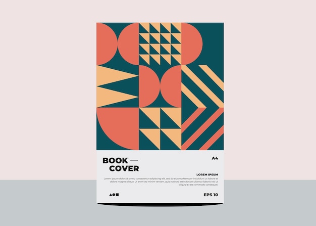 Abstract minimal geometric design background for Brand book, book cover, brochure, flyer