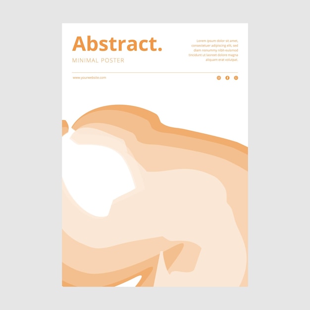 Abstract minimal poster template