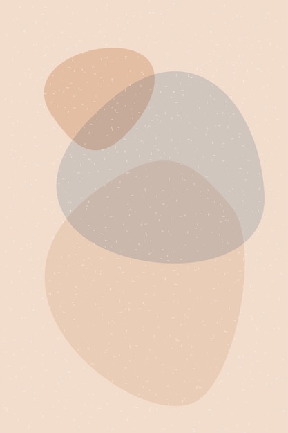 Vector abstract minimalist boho shape