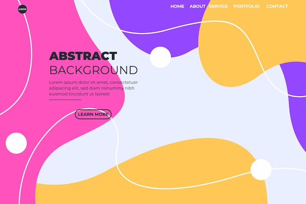 Abstract modern background elements dynamic fluid shapes compositions of colored spots