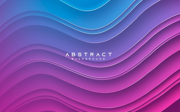 Abstract modern background gradient color wavy light and shadow decoration