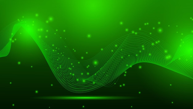 Abstract modern background of green colored particles perfect for templates banners posters