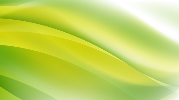 Abstract Modern Background with Wave Element and Vibrant Green Yellow Gradient Color