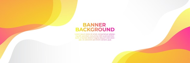 Abstract modern banner background gradient color. Yellow and pink gradient with halftone decoration.