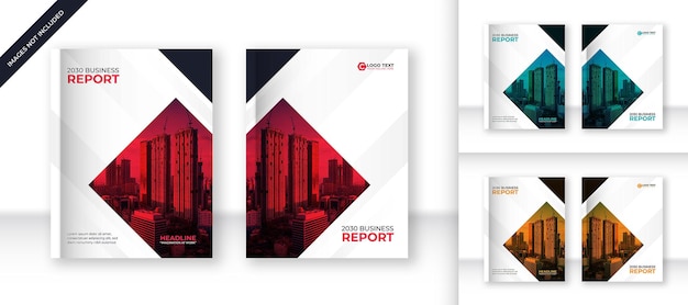 Abstract modern book cover and annual report design template