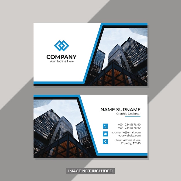 Abstract modern business card design template 