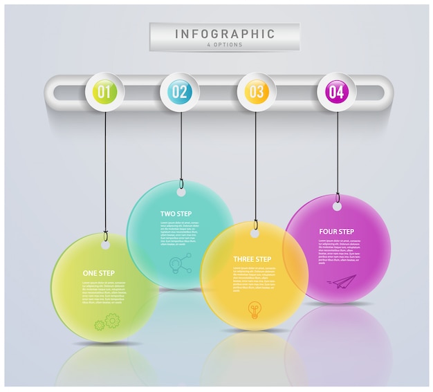 Abstract modern business tag concept for infographic, 