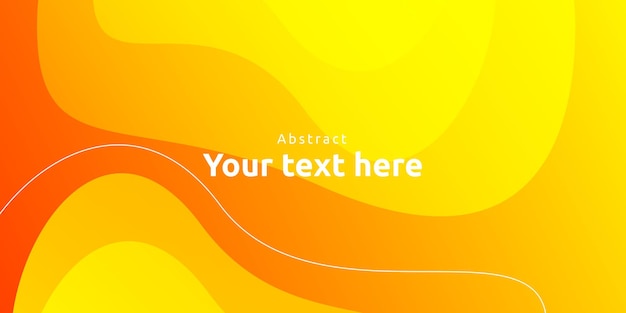 Abstract modern colorful gradient orange yellow curve background