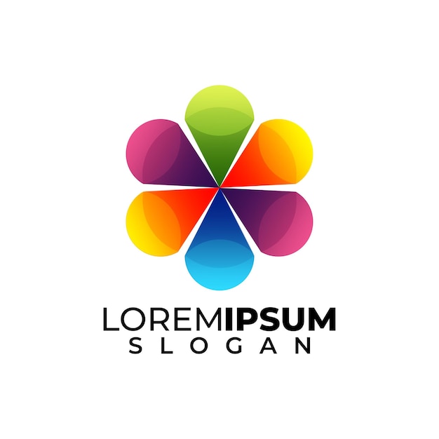 abstract modern colorful logo