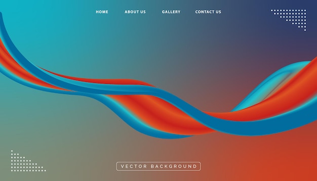 Abstract modern colorful wavy background design