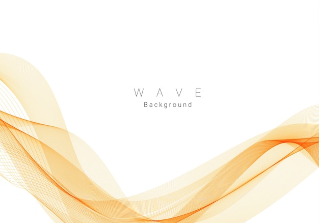 Abstract modern dynamic stylish red and yellow decorative pattern wave banner background