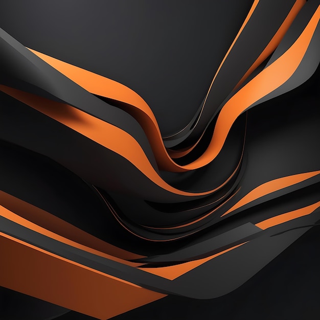 Vector abstract modern elegant background with black and orange color