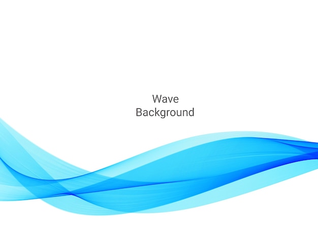 Abstract modern flowing blue wave pattern background vector