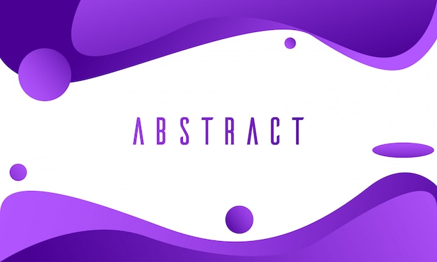 Abstract modern fluid gradient violet background