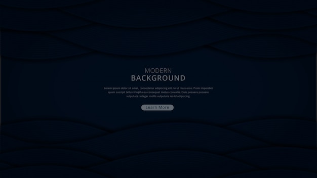 Abstract modern geometric shape background navy dark theme premium vector