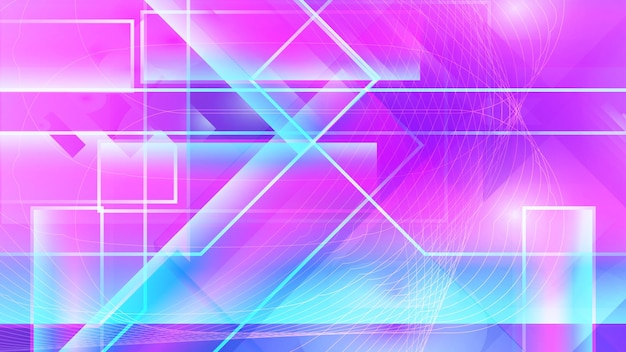 Abstract modern neon overly technological background design