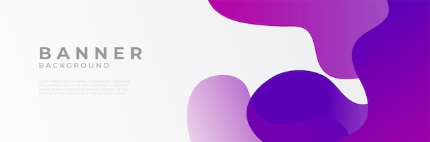 Abstract modern purple horizontal web banner design template backgrounds