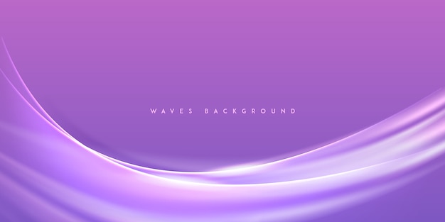 Abstract Modern Purple Smoke Wave Background