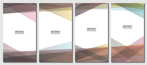 Abstract modern template set background