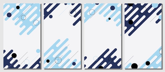 Abstract modern template set background