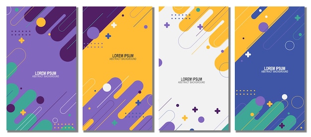 Abstract modern template set background