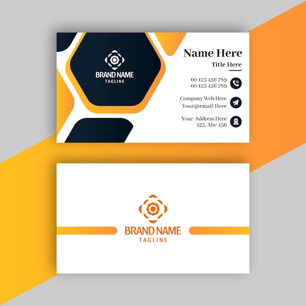 Abstract Modern trendy smart creative professional business card and branding stationery design