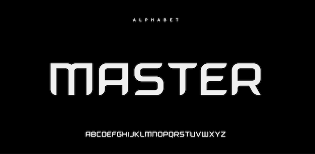 Abstract modern urban alphabet font