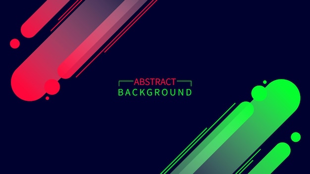 Abstract modern vector background with red and green shapes