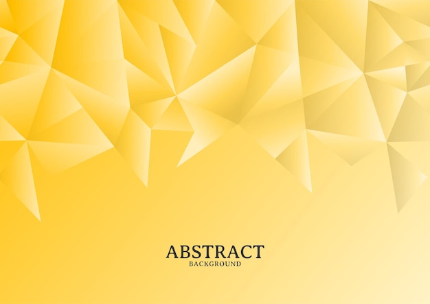 Abstract modern yellow chaotic polygonal background design, Chaotic polygonal background design