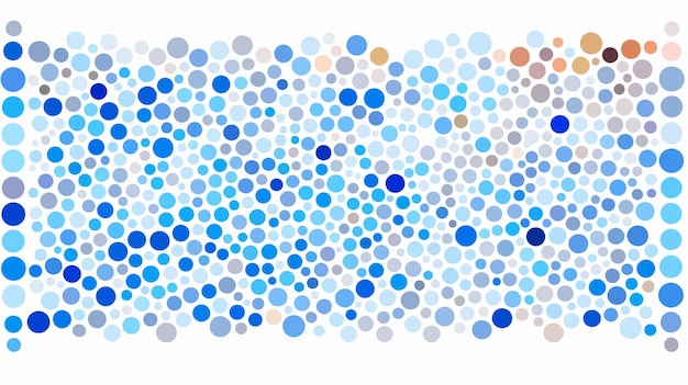 Abstract Mosaic of Small Circles in Various Sizes