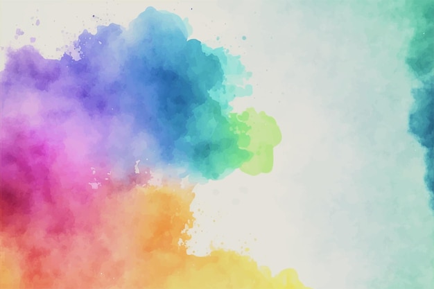 Abstract multicolor watercolor background design