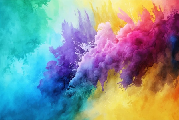 Abstract multicolor watercolor background design