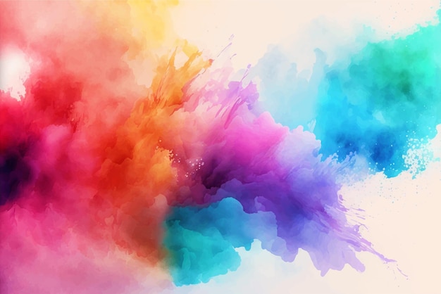 Abstract multicolor watercolor background design