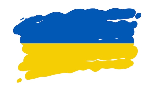 Abstract national flag of Ukraine. Ukraine flag vector illustration