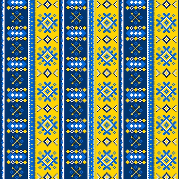 Abstract national squares design pattern