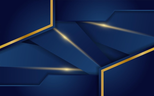 Vector abstract navy blue with triangle shape background