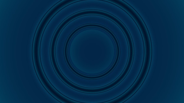 Abstract neon soft gray light circle lines effect with blue background Rays of neon light empty