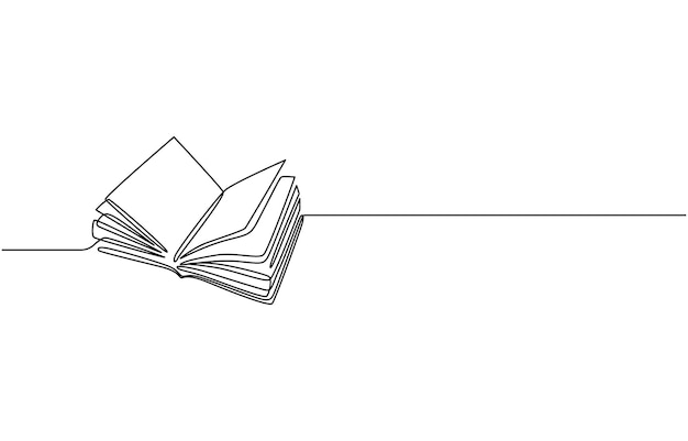 Vector abstract open book as line drawing on white background vector abstract open book as line drawing