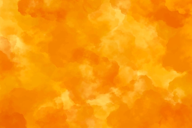 Abstract orange amber watercolor background