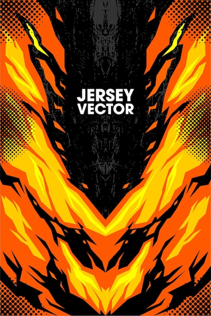 Abstract Orange background for Jersey design