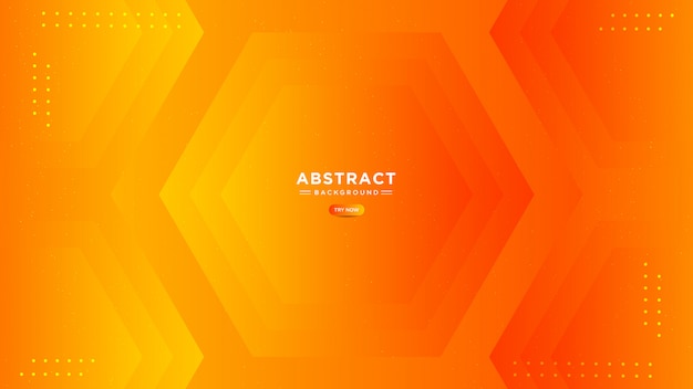 Abstract orange gradient background. Trendy simple polygonal shape