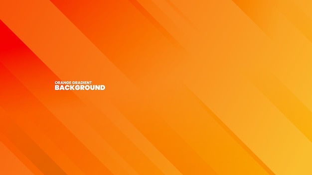 Abstract Orange Gradient Background with Lines