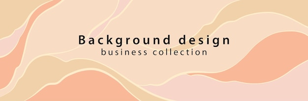 Abstract organic long vector business banner Background luxury colorful