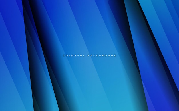 Abstract overlap layer gradient blue background